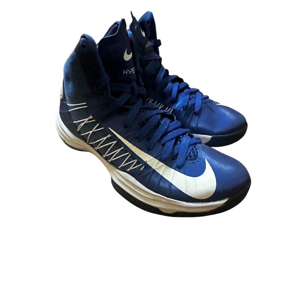 Nike Hyperdunk Basketball Shoes Royal Blue White High Top Sneakers Womens
